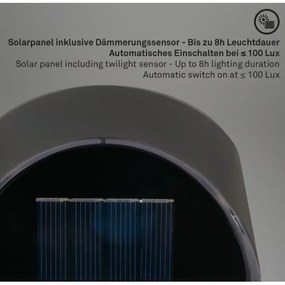 Briloner 3133015 - LED Solárne nástenné svietidlo LED/2W/3,7V IP44 3000K