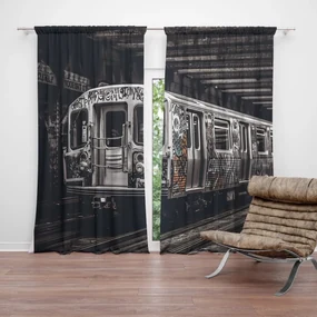 Sablio Záves Mestské metro s graffiti: 2ks 140x250cm