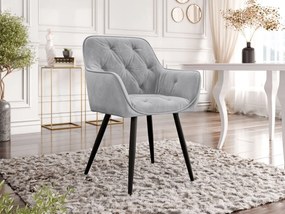 Zamatová jedálenská stolička Alonax, Dostupné poťahy: Magic Velvet 2209, Farby: čierna