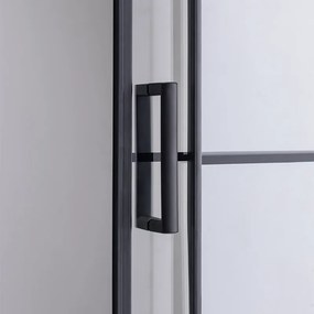 BPS-koupelny Štvorcový sprchovací kút BL32B 90x90 čierna/transparent + vanička SXL02B BL čierna