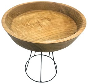 Teaková Miska Vyvýšená 25cm