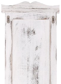 2x vešiaková stena s 3 vešiakmi 30443 - 109x28x3,5 cm, antik biela