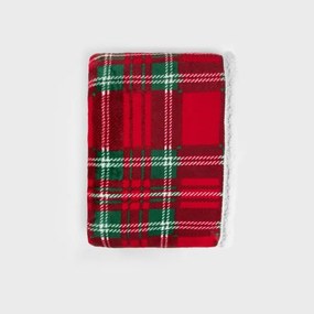 Deka MANTA kockovaná, červená 864778