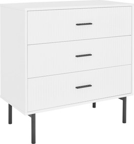 XXXLutz KOMODA, čierna, biela, 80/80/40 cm MID.YOU - Komody - 002798027103