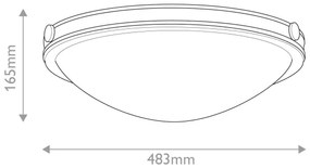 Hinkley HK-COLLIER-F-M-BX - Stropné svietidlo COLLIER 3xE27/40W/230V pr. 48,3 cm