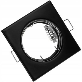 Pevné podhľadové svietidlo Pavo štvorcové čierne