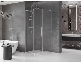 Mexen Velar L, sprchový kút s posuvnými dverami 120 x 80 cm, 8mm číre sklo, chrómová, 871-120-080-03-01