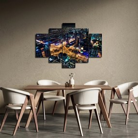 Obraz nočného mesta (150x105 cm)