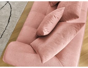 Ružová ženilková pohovka 237 cm Whesley – Bobochic Paris