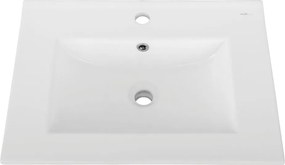 Závesná skrinka bez umývadla v dekore duba v prírodnej farbe 60x52 cm Wisla – Støraa