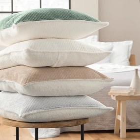 Zelená súprava prikrývky a obliečky na vankúš s baránkom 220x240 cm Mylene – douceur d'intérieur