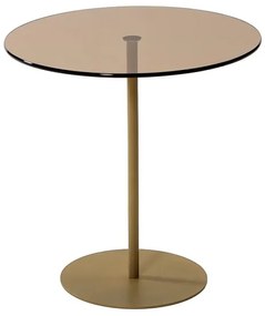 Odkladací stolík CHILL 50x50 cm zlatá/bronzová