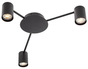 Redo 01-4050 - Bodové svietidlo NOA 3xGU10/10W/230V čierna