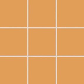 Mozaika Rako Color Two tmavo oranžová 10x10 cm mat GAA0K150.1, (bal. 1,000 m2 )