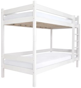 Wilsondo Poschodová posteľ s roštom Paulína 90x200 - biela