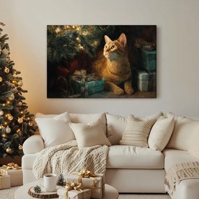 Obraz vianočné mačky si užívajú pohodu