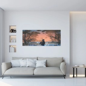 Obraz - Ilustrácia bojovníka (120x50 cm)