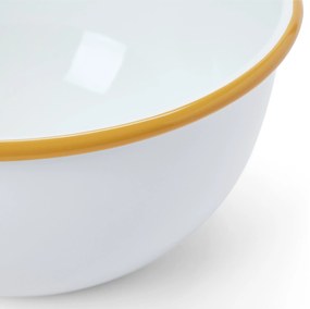 Smaltované misy s vekom na servírovanie a prípravu pokrmov, 3 ks