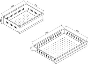 Pojazdný dielenský vozík na náradie GD, 6 zásuviek, 705 x 545 x 960 mm, grafit / červená