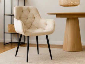 CH Jedálenská stolička Kelly - krémová