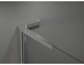 Mexen Kioto L, sprchová zástena Walk-In 100 x 200 cm, 8mm číre sklo-námraza, chrómový profil, 800-100-103-01-35