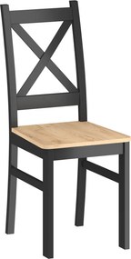 Vintino Jedálenská stolička VIONA – dub zlatý / čierna