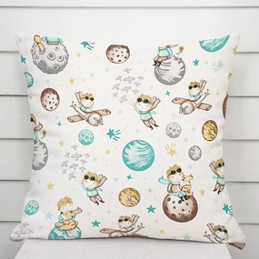 Biante Detská bavlnená obliečka na vankúš Sandra SA-561 Malý princ na bielom 30 x 50 cm