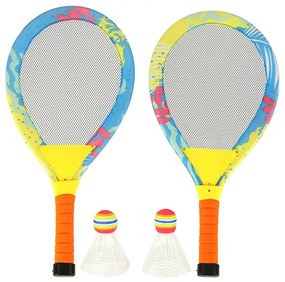 KIK Bedmintonová sada s LED osvetlením, 2 rakety a 2 šípky