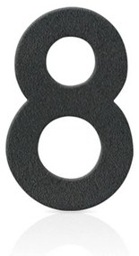 Čísla domu ušľachtilá oceľ číslica 8 sivá