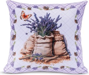 Sada 3 ks obliečok na vankúšiky LEVANDUĽA 45 x 45 cm