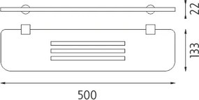 Nimco Polica, 50 cm IXI - BR X350-26