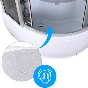 Terra Hydromasážny box WSH7101, 90x90 bez sauny