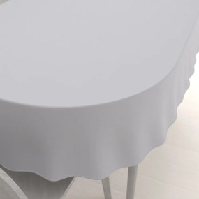 Biante Dekoračný oválny obrus Rongo RG-016 Svetlo sivý 100x140 cm
