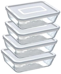 Pyrex Súprava sklenených dóz 4 ks, 1,5L