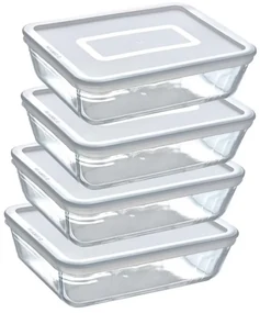 Pyrex Súprava sklenených dóz 4 ks, 1,5L
