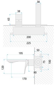 Rea Joe, podomietková umývadlová batéria + BOX, zlatá matná, REA-B3620