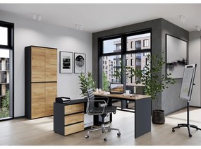 Pracovný stôl v dekore duba 146x145 cm Lissabon - Germania