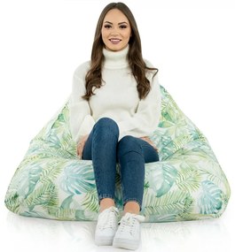INTERMEDIC SK Sedací vak Bermudy Design Maľované Lístie