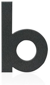 Čísla domu z ušľachtilej ocele, písmeno b, sivé