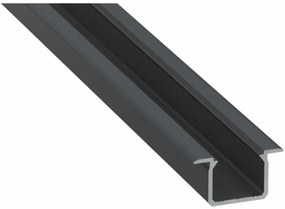 Led-Labs LED profil LUMINES typ U čierny elox 2,02m