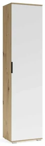 Predsieňová skriňa Walker 50 cm, dub artisan / biela