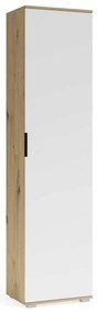 Predsieňová skriňa Walker 50 cm, dub artisan / biela