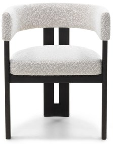 Jídelní židle HAILEY z masivu světle béžová/tmavě hnědá