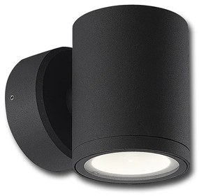 McLED Vonkajšie LED nástenné osvetlenie VERONA R, 7W, 4000K, IP65, čierne