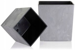 Kvetináč Flore 25x25 cm šedý betón