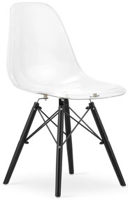 Set jedálenských stoličiek OSAKA priehľadné (4ks)