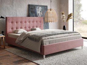 PROXIMA.store - Škandinávska čalúnená posteľ ROSE ROZMER: 180 x 200 cm, FARBA NÔH: dub