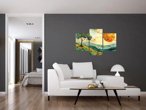 Obraz - Ilustrácia krajiny (90x60 cm)