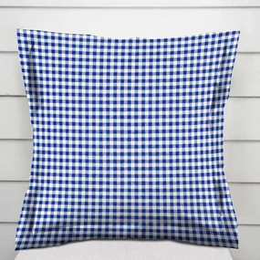 Biante Dekoračná obliečka na vankúš s lemom Rebeka RE-009 Modro-biela kocka malá 40 x 40 cm