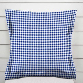Biante Dekoračná obliečka na vankúš s lemom Rebeka RE-009 Modro-biela kocka malá 60 x 60 cm